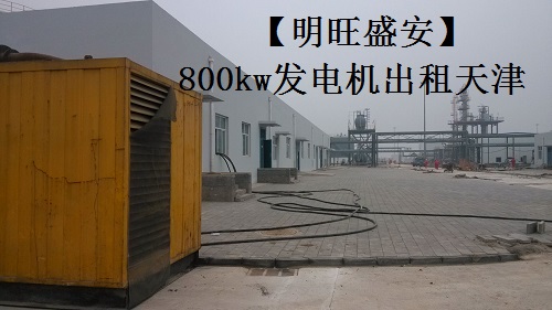 天津中國石化油氣處理廠建設(shè)租用800千瓦發(fā)電機組進行測試